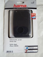 Hama 104507 Custodia Custodia Pelle Nera iPhone 3G 3GS 4G + Protezione Panno