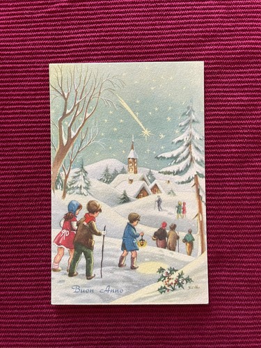 Cartolina buon anno - buon, anno–