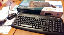 Logitech Cordless Desktop EX 110-Tastiera,Mouse Wireless,Ricevitore + scatola