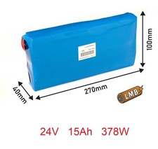 Ricambio interno "portapacchi" al litio 24V15Ah 40x270x100 mm