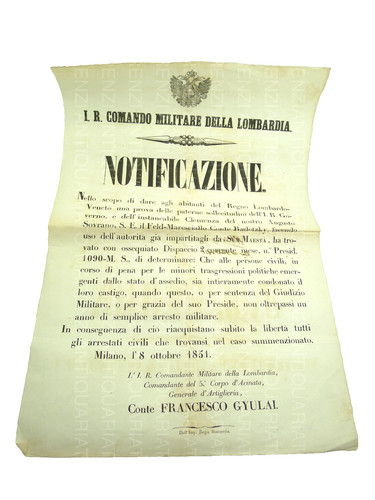 Antico manifesto milano - antico,