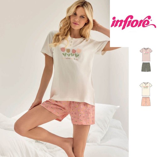 Pigiama donna corto cotone
