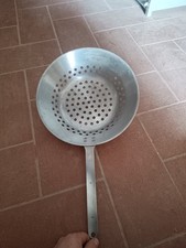 padella forata friggitrice caldarroste acciaio inox professionale