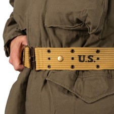 WW2 US Khaki Pistol Belt -