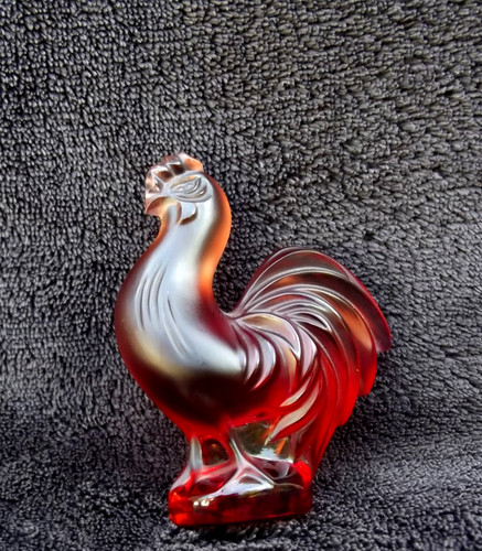 Lalique france coq figurine - france,