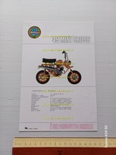 Benelli 50 Mini Cross 1972 depliant originale italiano ciclomotore