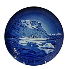 Bing & Grondahl 1895-1970 Christmas Eve Plate The Royal Yacht Dannebrog 9 Inches