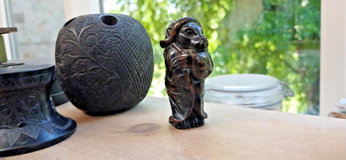 Netsuke tanuki procione cane - procione,
