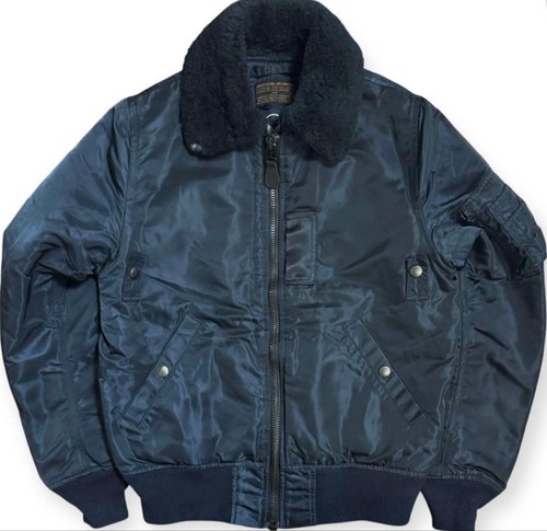 Bomber giacca blu pelle - , alpha