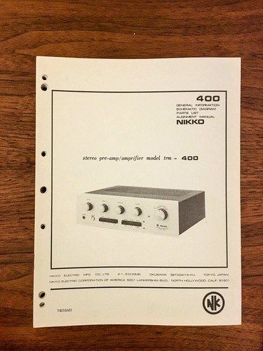 Nikko trm 400 preamplificatore - nikko, trm-400