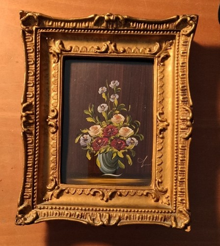 Antico dipinto olio rame - antico,