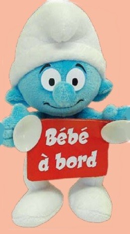 Peluche con ventose puffi - peluche,