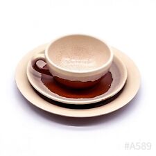 Stützel & Sachs Ceramica Tazza, Piattino & Piatto Torta Bask Fatto Mano