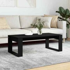 vidaXL Tavolino da Salotto Nero 102x50x35 cm in Legno Multistrato