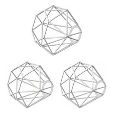 3x paralume a gabbia bianco