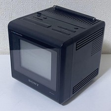 Junk Sony KV-4SV1 Indextron 4" CRT TV Color Monitor Portatile Vintage Retrò