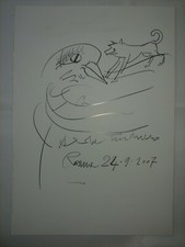 TURCHIARO ALDO DISEGNO A MATITA FIRMATO E DATATO A MATITA