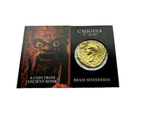 Riproduzione Color Oro Roma Romana Imperatore Caligula Sestertius Moneta