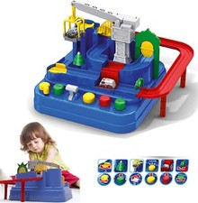 Pista Auto Interattiva Garage con Funzioni Giocattolo Educativo Playset Macchine
