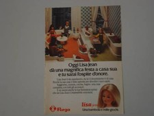 advertising Pubblicità 1977 BAMBOLA FURGA LISA JEAN