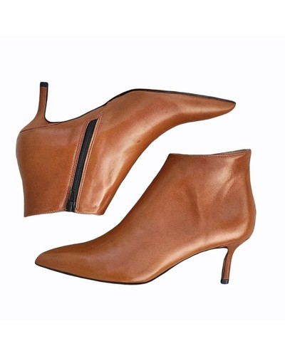 Stivaletto donna cuoio - , pelle