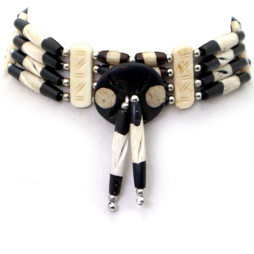 Collana girocollo osso di - collana,