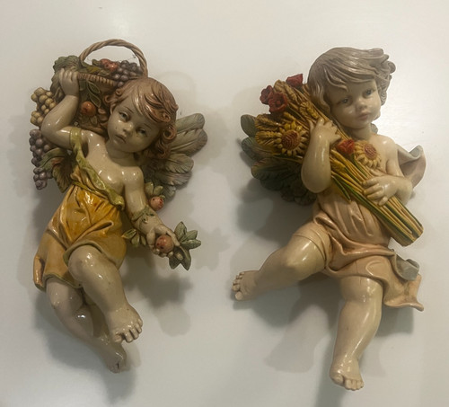 Coppia cherubini parete - da,