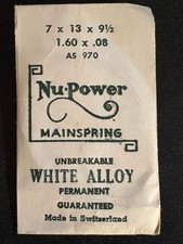 NuPower Mainspring for AS