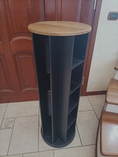 Mobile girevole porta CD/DVD in legno – design compatto e salvaspazio