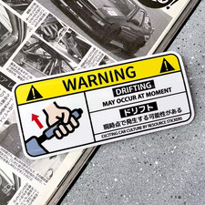 ADESIVO AUTO CARTOON AVVERTENZA AIRBAG ANIME RESISTENTE ACQUA DECALC AUTO