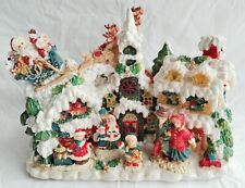 ✅Villaggio di natale innevato con luci e musica