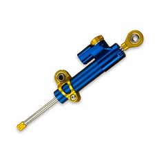 CNC Alluminio Ammortizzatore di Sterzo Regolabile Moto Quad Atv Blu