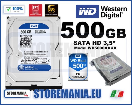 Hard disk 500 western - disk, gb