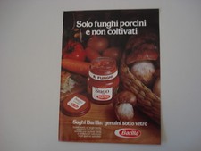 advertising Pubblicità 1981 SUGO AI FUNGHI PORCINI BARILLA