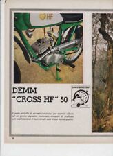 advertising  TEST MOTO DEMM CROSS HF 50 1971 MOTOITALIANE MOTOSPORT EPOCA