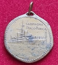 MEDAGLIA REGIA MARINA NAVE INCROCIATORE "FERRUCCIO" CAMPAGNA ITALO TURCA LIBIA