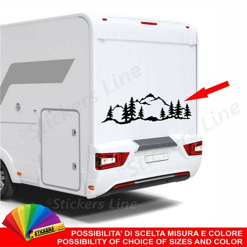 Adesivo per camper montagna - adesivo,