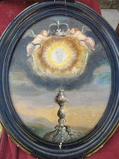 quadro dipinto olio su tela antico Spirito Santo