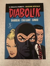 ITALIA TRITTICO MONETE ARGENTO 5 EURO DIABOLIK SERIE FUMETTI 2023 EVA KANT GINKO
