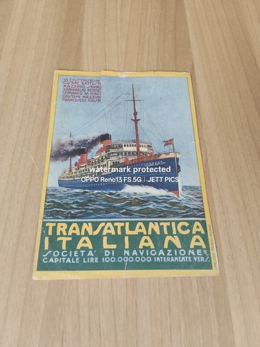 1915 transatlantica italiana - transatlantica,