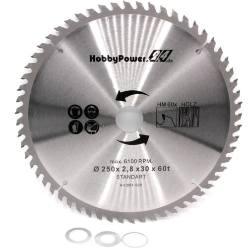 Lama denti 250 mm per - denti, Ø