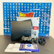 Sony Console Playstation 3 PS3 Slim Nera 320Gb Scatola Controller Originale Cavi