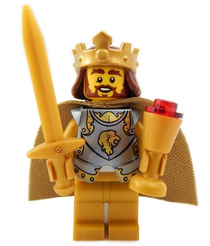 Nuovo lego gold king minifig - lego,