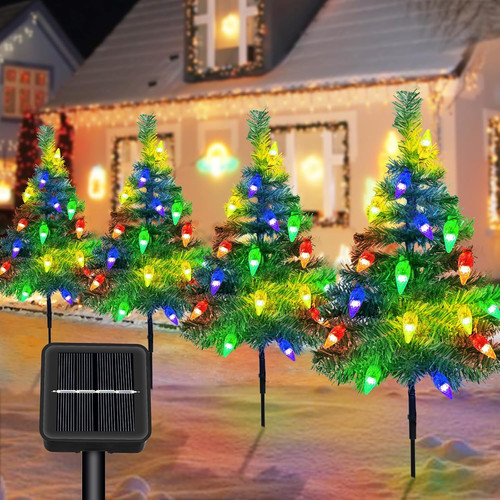 Albero natale con luce - albero,