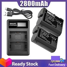 2 batterie 2800 mAh EN-EL15 +