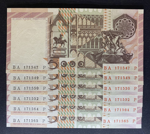 Italy 5000 lire antonello da - lire,
