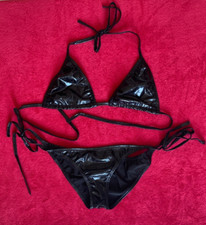 sexy fetish sissy crossdresser PVC bikini