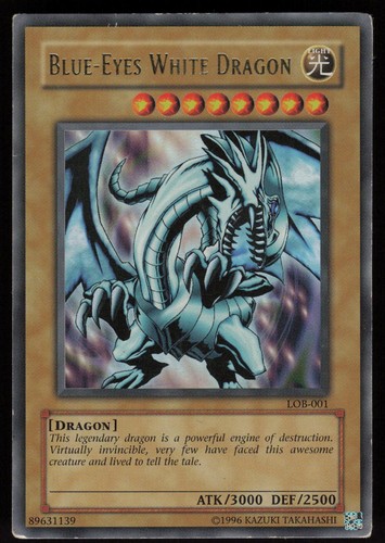 Drago bianco occhi blu lob - blu, lob-001