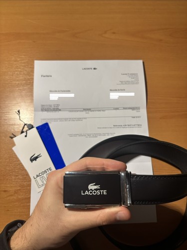 Cinturón lacoste recortable - lacoste,