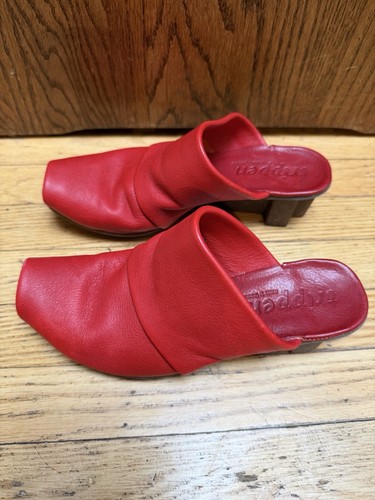 Mules trippen pelle - mules, rossa